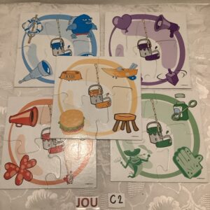 5 puzzles couleurs JOU.C1