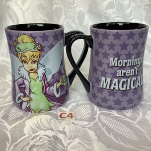 Lot de deux mugs vintage fée clochette dej.c4