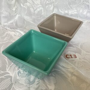 Lot de deux raviers turquoise et gris Cui.c13