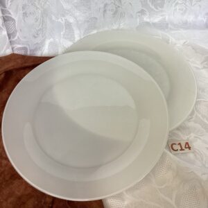 Lot de 4 assiettes en verre translucide Cui.c14