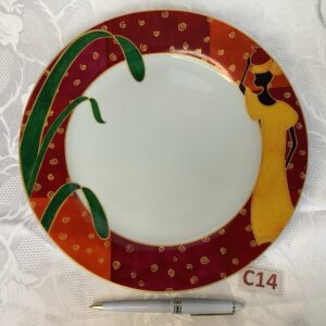 Assiette décoration style africain Cui.c14