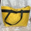 Grand sac matelassé jaune