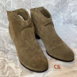 Bottines beiges aspect daim cha.c8