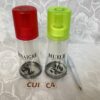 Lot de deux pulvérisateurs huile et vinaigre à pression Cui.c4