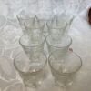 Petits verres à apéritif motif raisin gravé ver.c8
