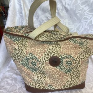 Grand sac promenade motif « la girafe curieuse »