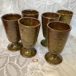 Lot de 6 mazagrans terre émaillée dej.c3