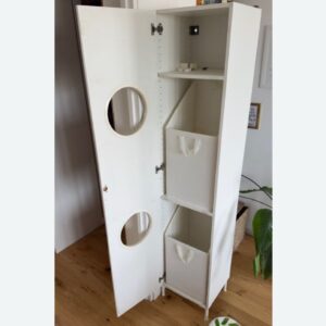 Colonne IKEA verticale à linge sale deux caisses mob.in