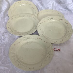 Lot Assiettes vintage terre de fer Cui c.19
