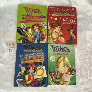 Lot de 4 livres Witch dont un en anglais LEN.c1