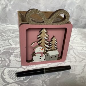 Joli cache pot motif Noël Noé.in