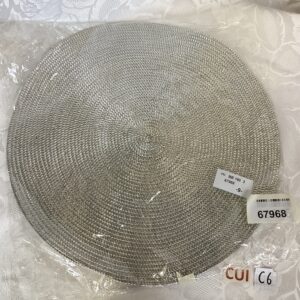 Lot de deux sets de table neufs argentés Cui.c66