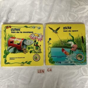 Lot de 2 livres pour enfants Cedric et Oscar len.c4