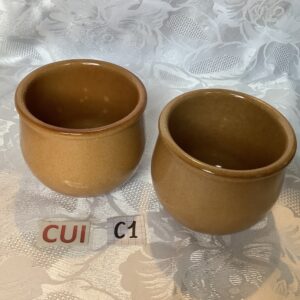 lot de 2 pots céramique pour crème dessert CUI.C1