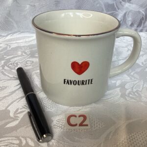 Grande tasse blanche bord doré favorite dej.c2