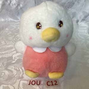 Petite peluche poussin rose JOU.c12
