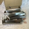 Lot de 10 poignées de portes de cuisine métal brossé bri.c1