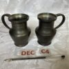 Lot de deux petits vases en étain dec.c4