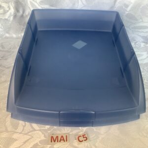 Lot de 2 bacs à courrier bleus en plastique mai.c5