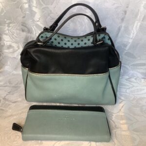 Sac à main avec portefeuille Naf Naf bleu et noir