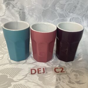 Lot de trois petits pots céramique dej.c2