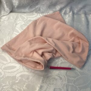 Housse coussin velours rose lin.c1