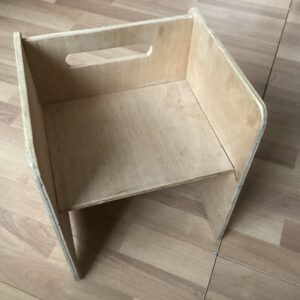 Petite chaise enfant bois brut à peindre