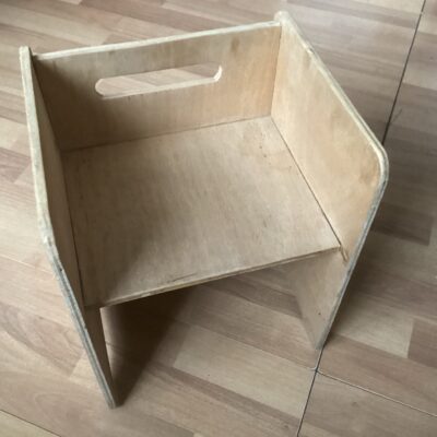 Petite chaise enfant bois brut à peindre