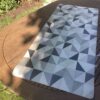 Tapis de cuisine état neuf motif triangles mai.in