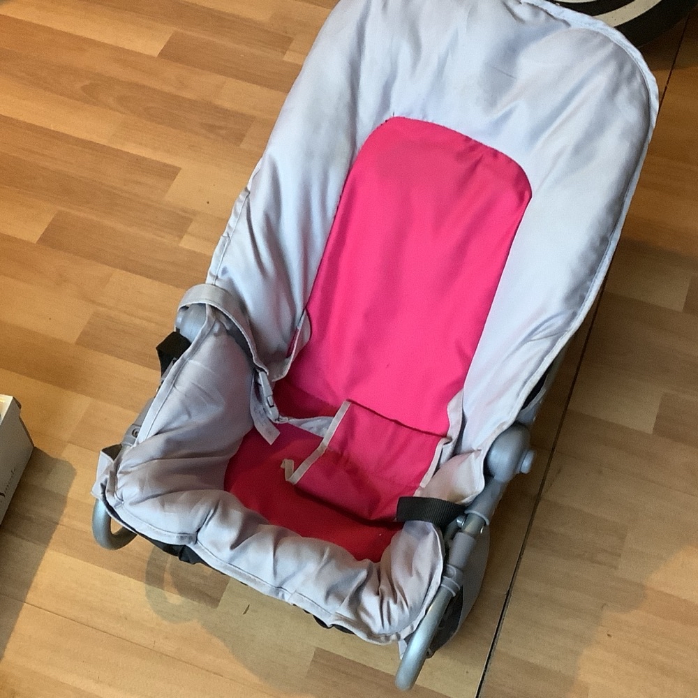 Transat gris et rose