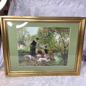 Tableau vintage lavandieres