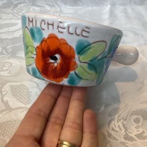 Tasse fleurie nominative Michelle dej.c4