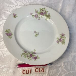 Assiette petites fleurs violettes vintage Cui.c14