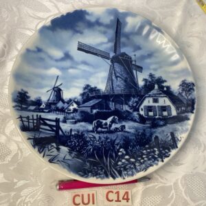 Assiette hollandaise bleue Cui.c14