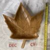 Feuille d'érable en bois sculpté à la main au Québec dec.c9