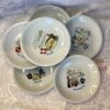 Service de 6 assiettes à fromage « régions » Cui.c16
