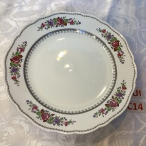 Lot de 3 assiettes fleuries Cui.c14