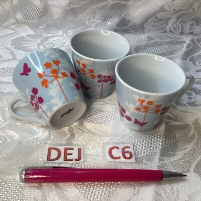 Lou de 3 tasses fleurs oranges violettes dej.c6
