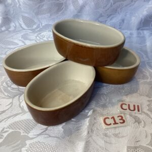 Lot de 4 ramequins ovales Cui.c13