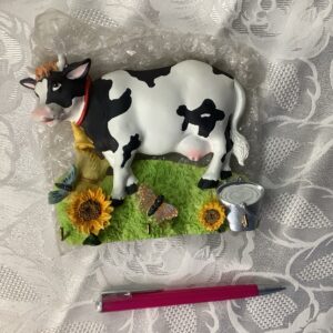 Accroche clef motif vache dec.c3