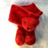Tour de cou rouge peluche ourson pue.c1