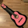 Guitare rose enfant avec housse