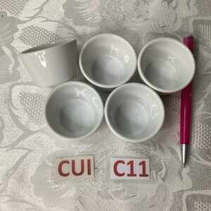 Lot de 5 petites verrines à apéritif cui.c11