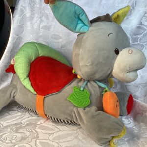 Grand âne avec selle et éléments d.activite pue.in