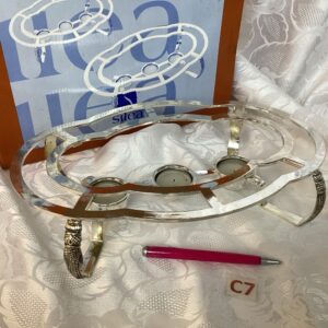 Support présentation maintien des plats au chaud inox