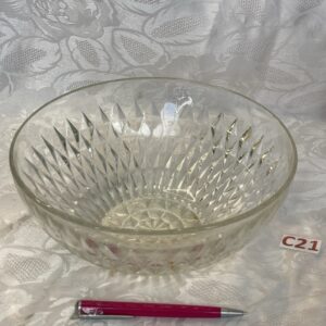 Saladier en verre taillé Cui.c21