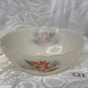 Saladier en arcopal motif fleur Cui.c21