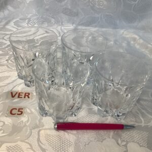 Lot de 4 verres à whisky décorés ver.c5