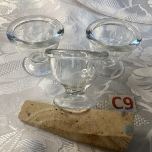 Lot de 3 coquetiers en verre Cui.c9