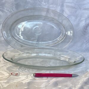 Un petit plat long transparent de présentation Cui.c2